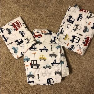 Pottery Barn Kids flannel sheet set